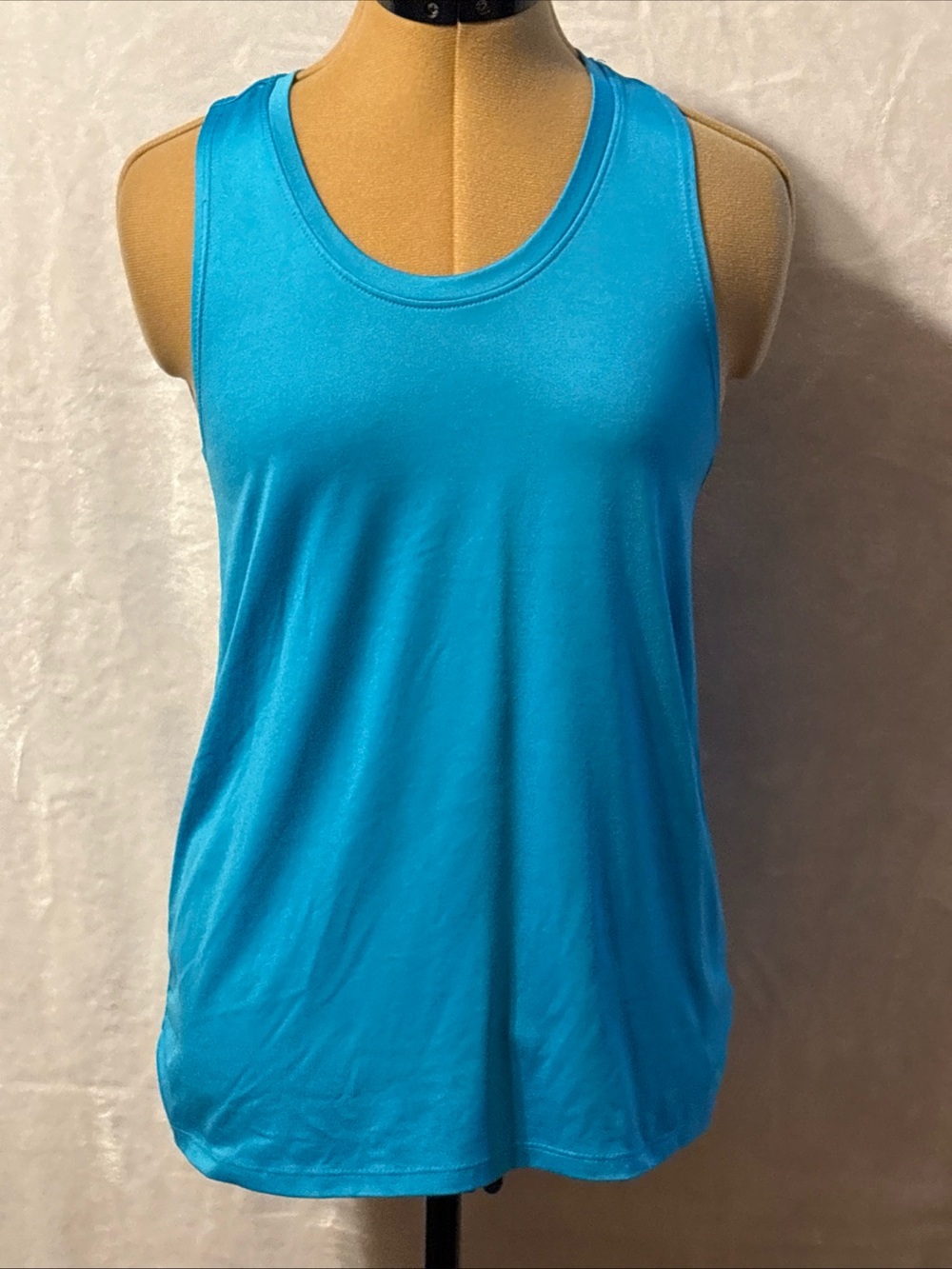 Athletic Works Bright Teal Sleeveless Scoop Neck Tank